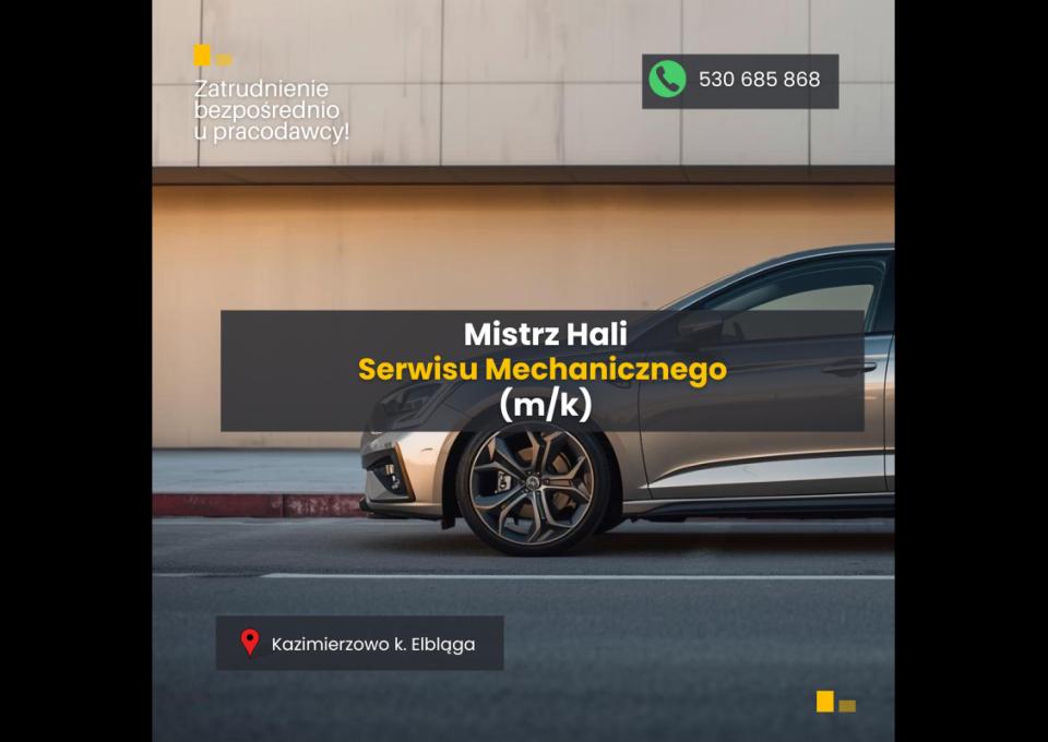 Mechanik - Mistrz Hali Serwisowej (m/k)