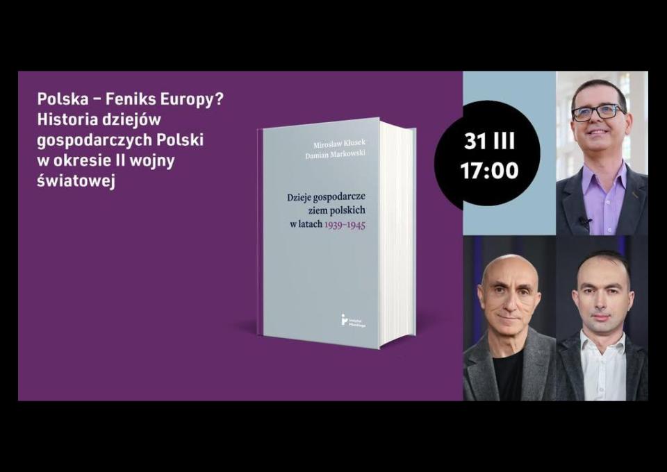 31.03 - Spotkanie autorskie | 📘 „Dzieje gospodarcze ziem polskich w latach 1939–1945”