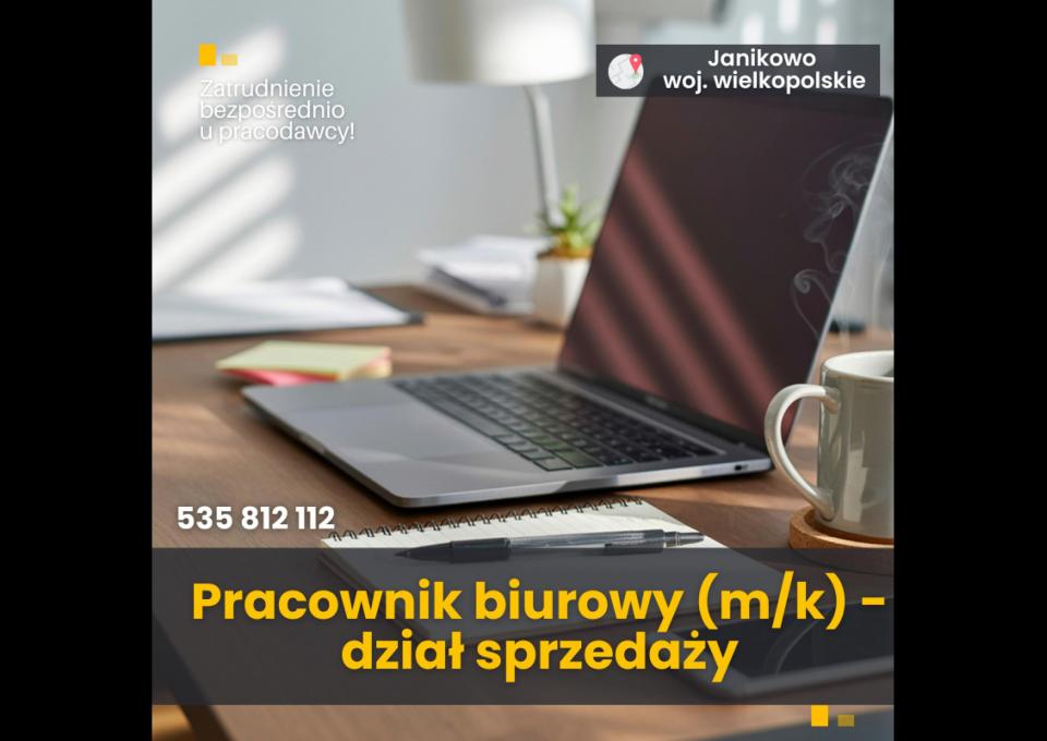 Pracownik biurowy (m/k)