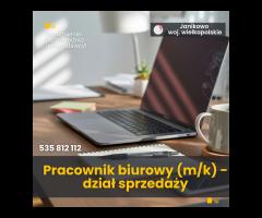 Pracownik biurowy (m/k)