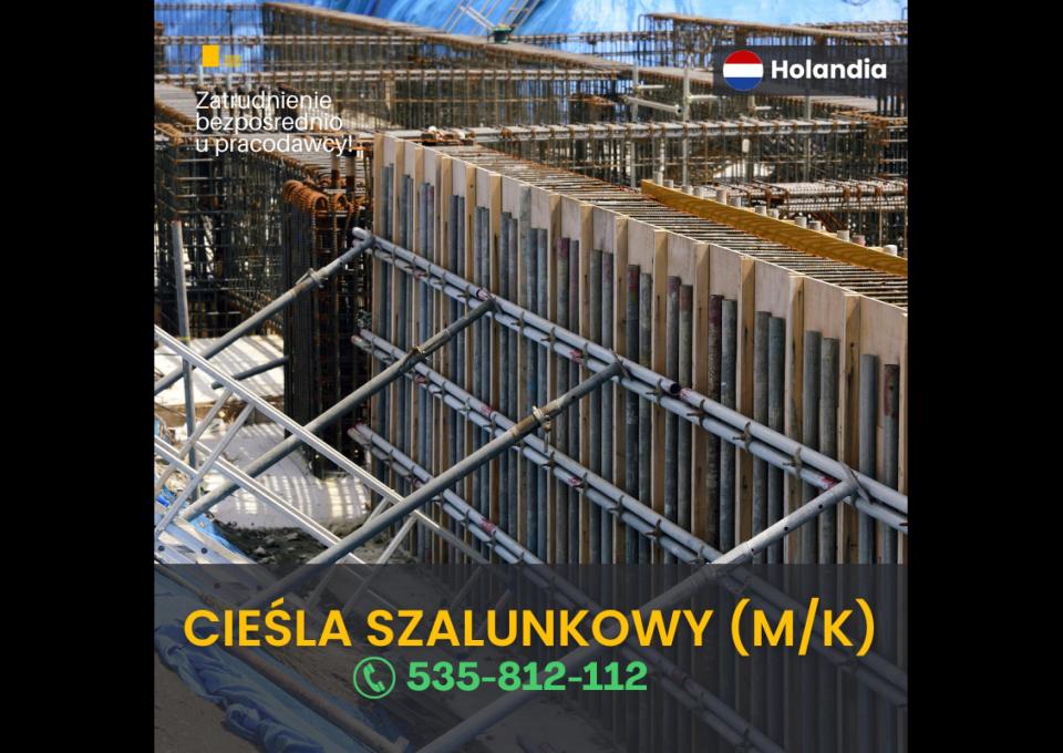 Cieśla szalunkowy (m/k)