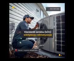 Kierownik serwisu (m/k) – wentylacja i klimatyzacja / HVAC