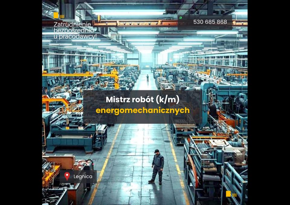 Energomechanik / Elektromechanik  - Brygadzista (k/m)