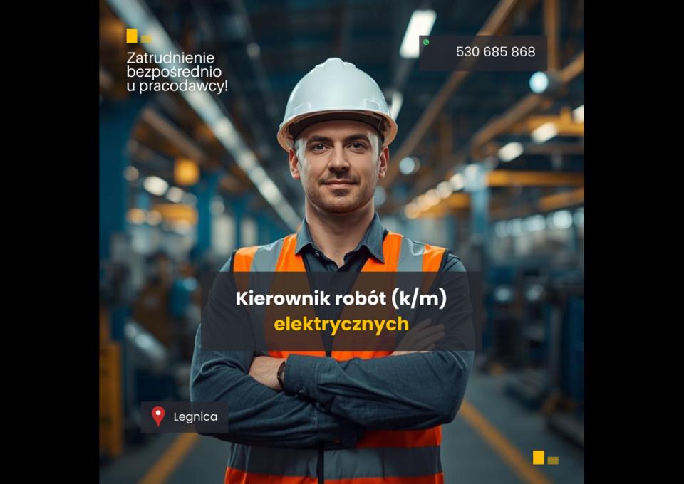 Kierownik Robót Elektrycznych (m/k)