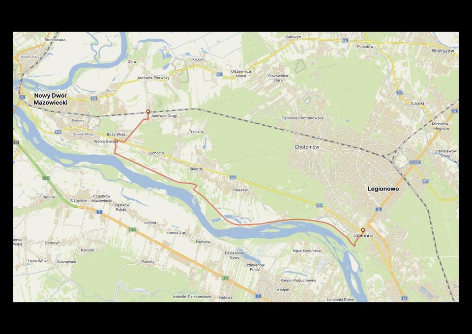 19.04 - Wiosenny marsz nadwiślański: Janówek – Pałac w Jabłonnie