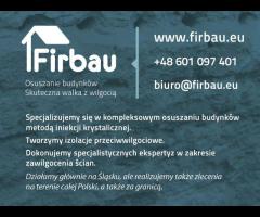 Profesjonalne izolacje piwnic fundamentów budynków iniekcja krystaliczna