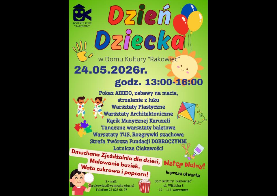 24.05 - Dzień Dziecka w Domu Kultury "Rakowiec