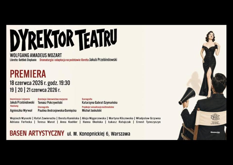 18.06 - Dyrektor Teatru – Wolfgang Amadeusz Mozart PREMIERA
