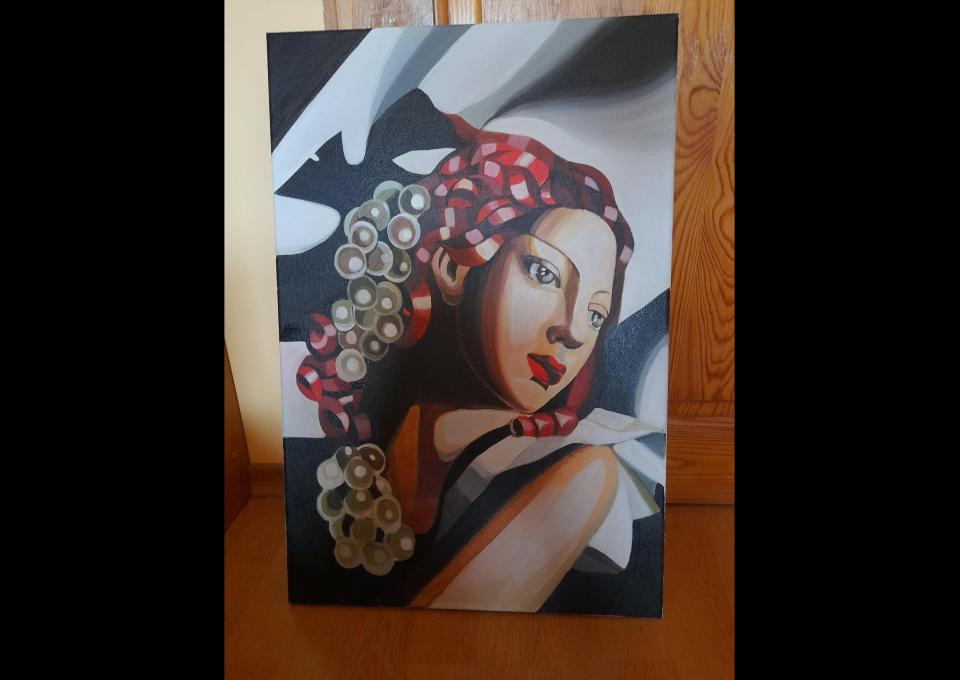 Sprzedam obraz Tamara Łempicka - Kobieta z winogronami