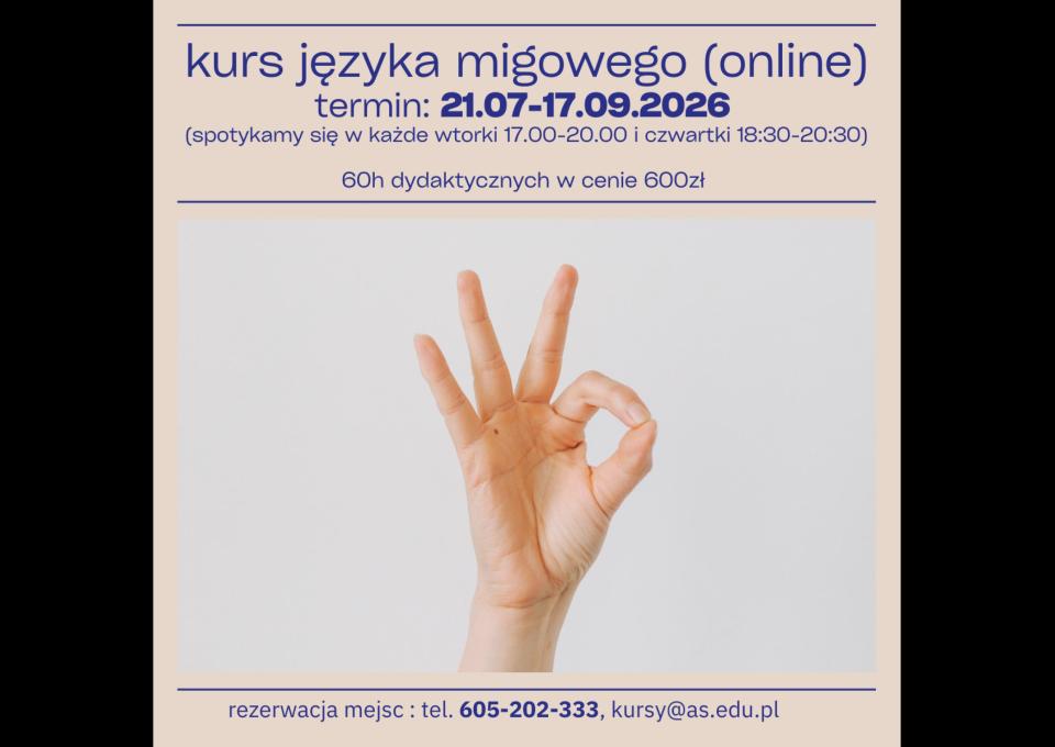 Kurs języka migowego
