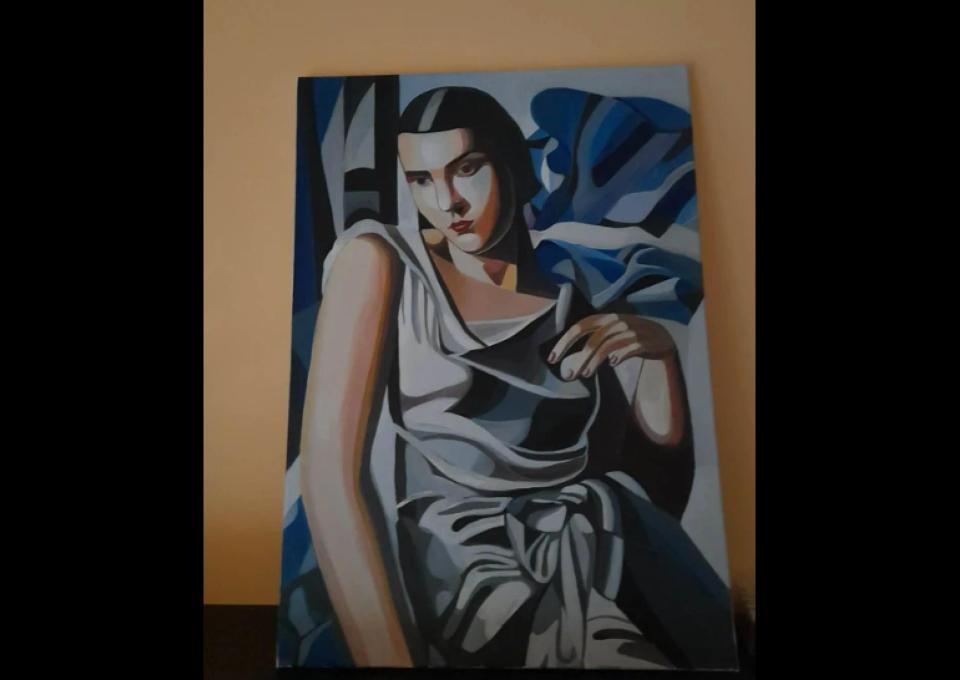Sprzedam obraz olejny - intepretacja Tamary Lempicka