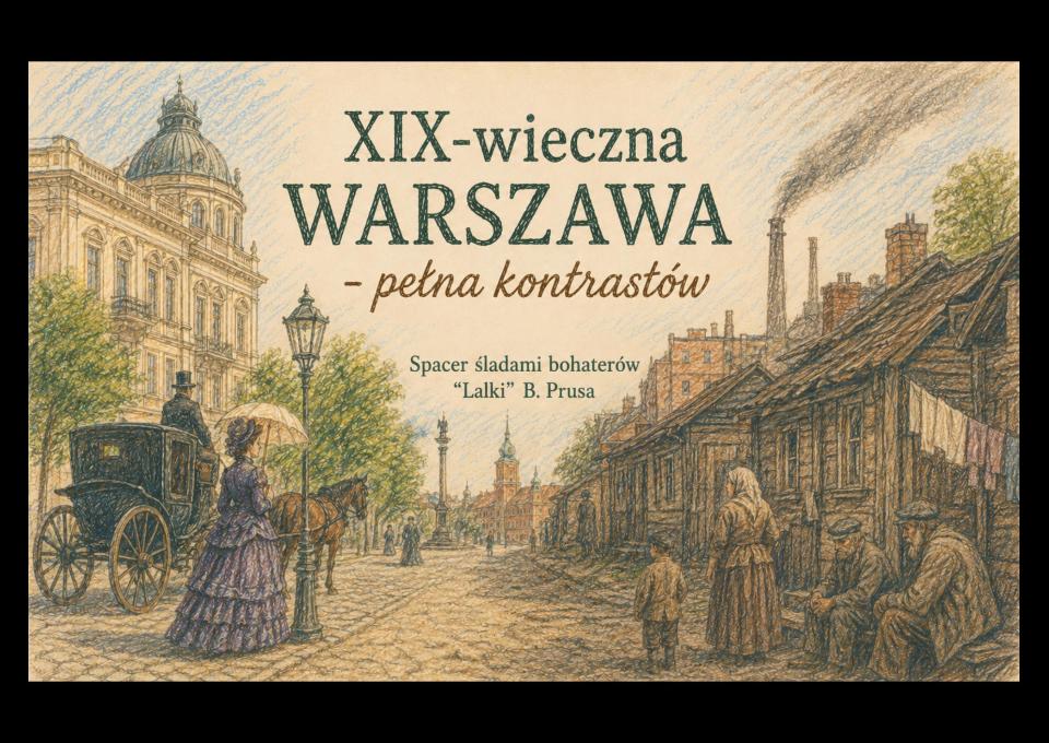 19.07 - XIX-wieczna Warszawa pełna kontrastów. Spacer śladami bohaterów „Lalki” Bolesława Prusa