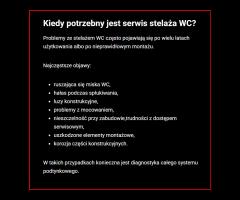 Hydraulik od stelaży wc geberit.
