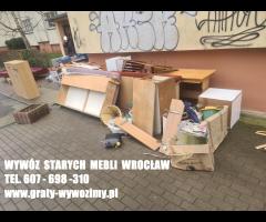 Odbiór, wywóz, utylizacja starych mebli z mieszkań, domów Wrocław